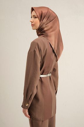 روسری قهوه ای İpek Tivil Armine - کد 902044443