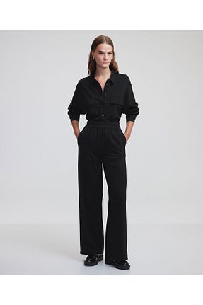 شلوار مشکی زنانه الاستین MISS IPEKYOL - کد 854114855