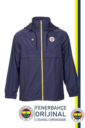 بادگیر و بارانی اسپرت سرمه ای مردانه پلی استر Fenerbahçe - کد 903544666
