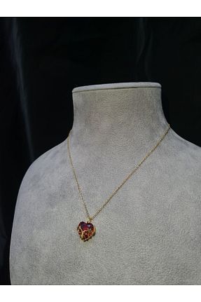 گردنبند استیل ( فولاد ) طلائی زنانه استیل ضد زنگ lilith accesuary - کد 831915730
