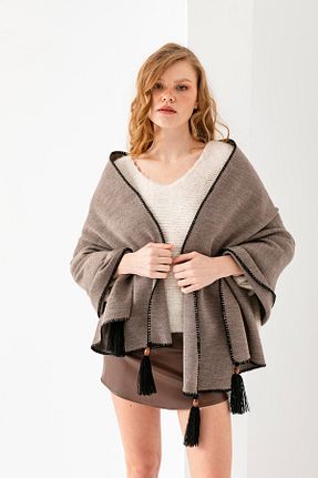 شال رنگی زنانه اکریلیک VEGA MODA - کد 902078018