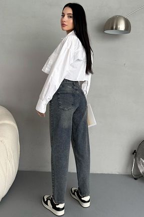 شلوار جین آبی زنانه پاچه بدون کش MissKybele - کد 902078221