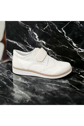 کفش کلاسیک سفید بچه گانه چرم مصنوعی PATİK BEBE - کد 72046326