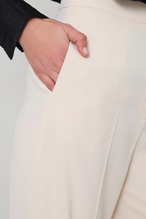شلوار بژ زنانه پلی استر Setre - کد 902090796