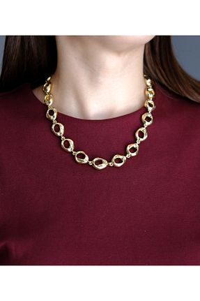 گردنبند استیل ( فولاد ) زرد زنانه استیل (فولاد) mysteriajewelry - کد 898064577