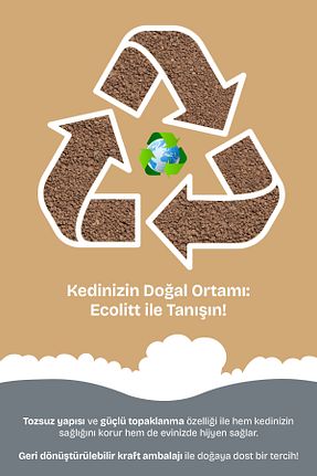 شن گربه Doğal/Bentonit Kumlar Ecolitt Cat Litter - کد 900127570