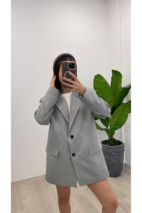 کت طوسی زنانه Blazer Nazline - کد 902099187