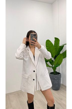 کت سفید زنانه Blazer Nazline - کد 902094844