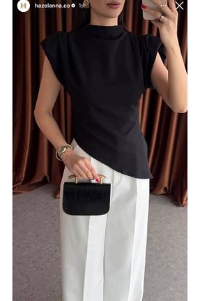 بلوز مشکی زنانه ساده Butik Beyza - کد 902123758
