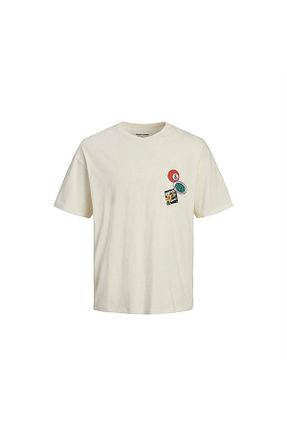 تیشرت بژ مردانه رگولار Jack & Jones - کد 810720053