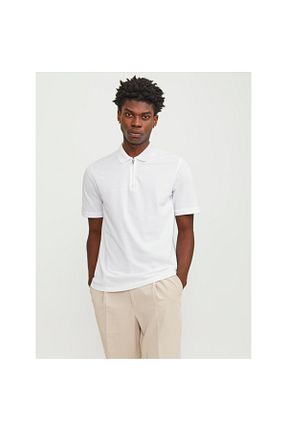 پولوشرت سفید مردانه پنبه ای Jack & Jones - کد 825469826