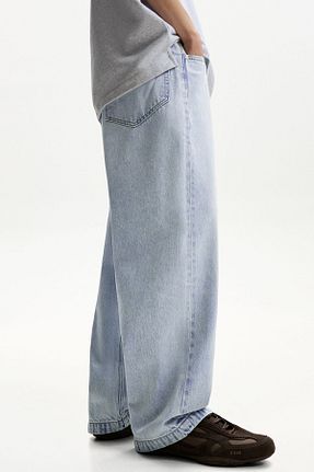 شلوار جین آبی مردانه رگولار Bershka - کد 902129664
