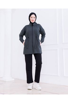 ست بالاتنه و پائین تنه طوسی زنانه بافت Dabenti women style - کد 903753845