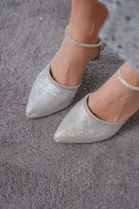 کفش پاشنه بلند کلاسیک زنانه چرم مصنوعی Moda Değirmeni - کد 902146640
