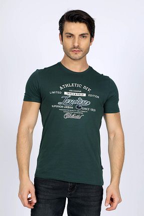 تیشرت سبز مردانه رگولار Lee Cooper - کد 824073740