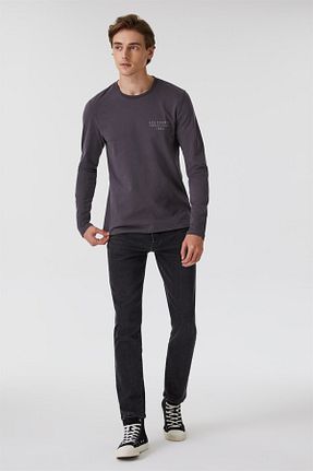 تیشرت طوسی مردانه رگولار Lee Cooper - کد 358381653