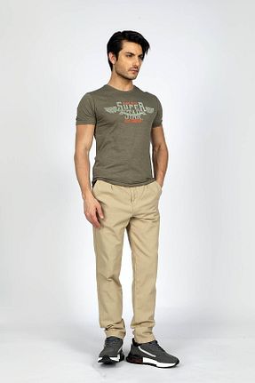 تیشرت سبز مردانه یقه دوچرخه Lee Cooper - کد 824074570