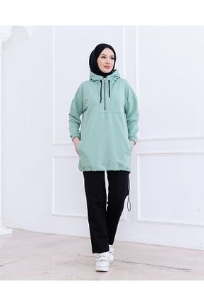 ست بالاتنه و پائین تنه سبز زنانه بافت Dabenti women style - کد 902147127
