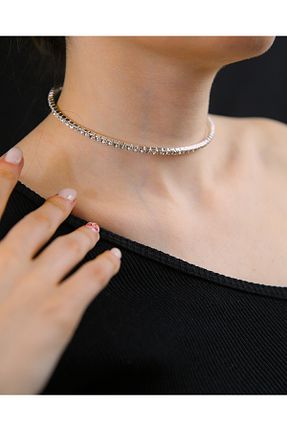 گردنبند جواهر زنانه روکش نقره MARCİELO Accessories - کد 901759185