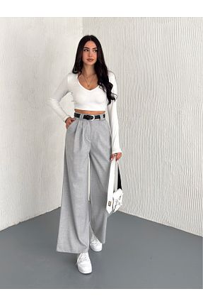 شلوار حجاب طوسی زنانه پنبه پلی استر winmoda - کد 902185173