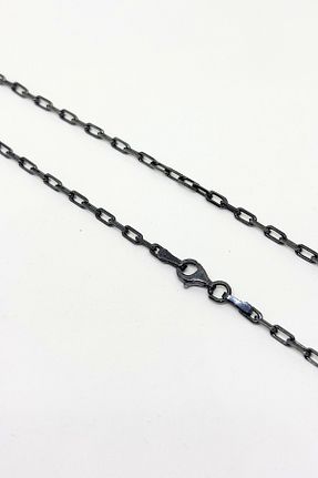 گردنبند نقره مشکی مردانه 925 عیار oya silver - کد 902183297