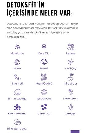 محصولات گیاهی DETOKSFİT - کد 834390153
