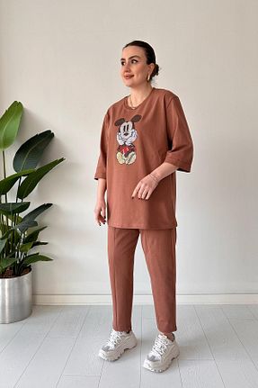 لباس قهوه ای زنانه بافتنی MaziButik - کد 903776276