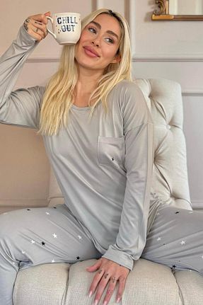 ست لباس راحتی رنگی زنانه ساده Pijamaevi - کد 902192138