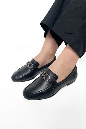 کفش کژوال مشکی زنانه چرم خالص RABU - کد 899158413