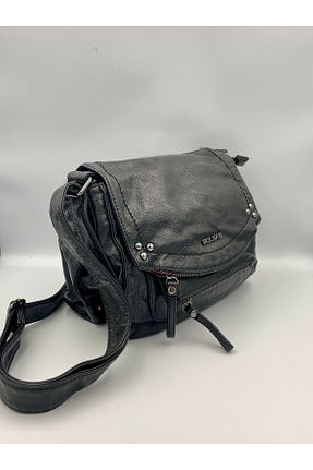 کیف دوشی مشکی زنانه چرم مصنوعی seyyah - کد 902195381