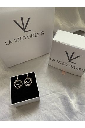 گوشواره نقره زنانه 925 عیار la victorias - کد 902214447