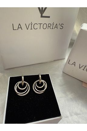 گوشواره نقره زنانه 925 عیار la victorias - کد 902214447