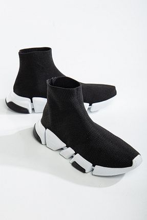 کفش اسنیکر مشکی زنانه بدون بند Elisay Moda YÜRÜMEK BIZIMLE GÜZEL - کد 901948195