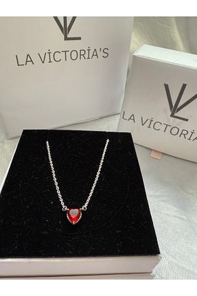 گردنبند نقره قرمز زنانه 925 عیار la victorias - کد 902231895