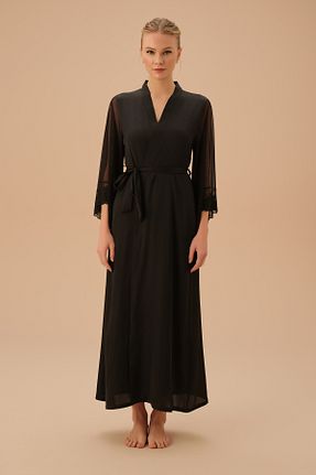 ربدوشام مشکی زنانه الاستین Suwen - کد 902236868