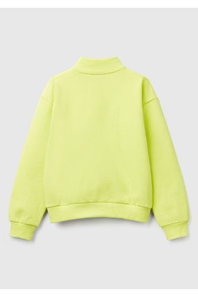 سوئیشرت زرد بچه گانه ساده United Colors of Benetton - کد 902247512