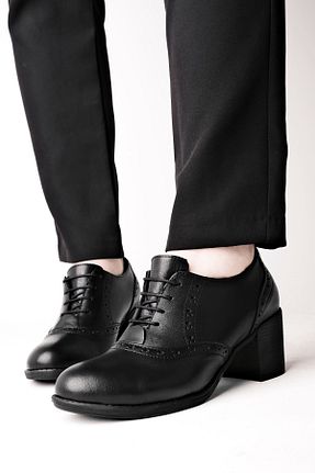 کفش پاشنه بلند کلاسیک مشکی زنانه چرم خالص LAL SHOES & BAGS - کد 781325925