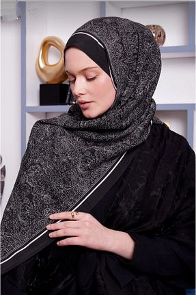 شال مشکی زنانه پنبه ای MEHA - کد 902253081