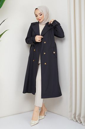 ترنچکت حجاب مشکی زنانه پنبه پلی استر InStyle - کد 902253360