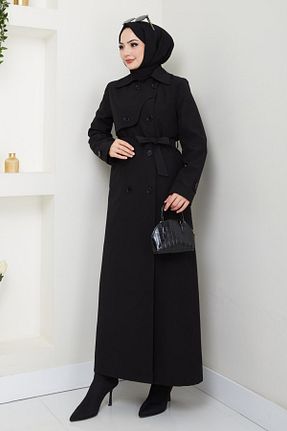 ترنچکت حجاب مشکی زنانه پنبه پلی استر InStyle - کد 902270583