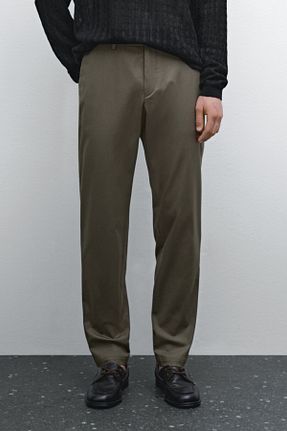 شلوار خاکی مردانه پنبه ای Massimo Dutti - کد 897191486