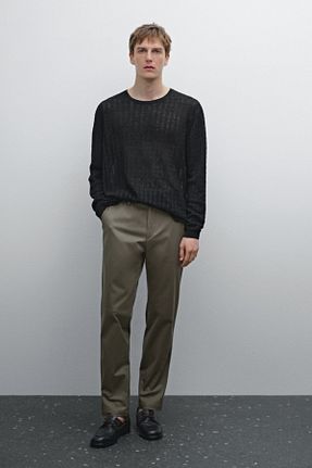 شلوار خاکی مردانه پنبه ای Massimo Dutti - کد 897191486