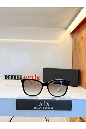 عینک آفتابی مشکی زنانه 55 Armani Exchange - کد 902070646
