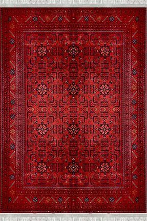 فرش قرمز زیره ضد لغزش Motto Rug Store - کد 355650521