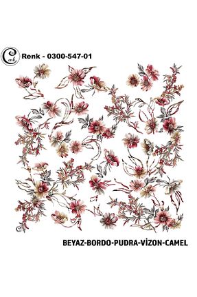روسری رنگی پلی استر Cenk - کد 902057236