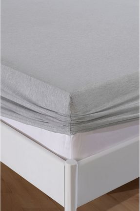ست ملحفه دونفره طوسی پنبه ای Flex Cotton - کد 902338638