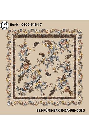 روسری رنگی پلی استر Cenk - کد 901558713