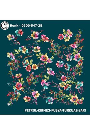 روسری رنگی پلی استر Cenk - کد 901518466