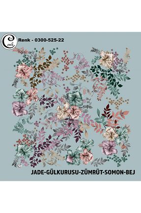 روسری رنگی پلی استر Cenk - کد 902345055