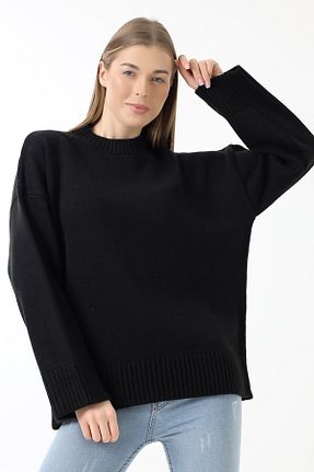 پلیور مشکی زنانه ساده Devinka - کد 892851765